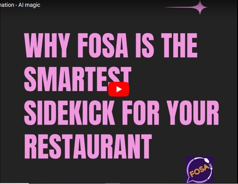 FOSA Restaurant Order Automation - AI magic