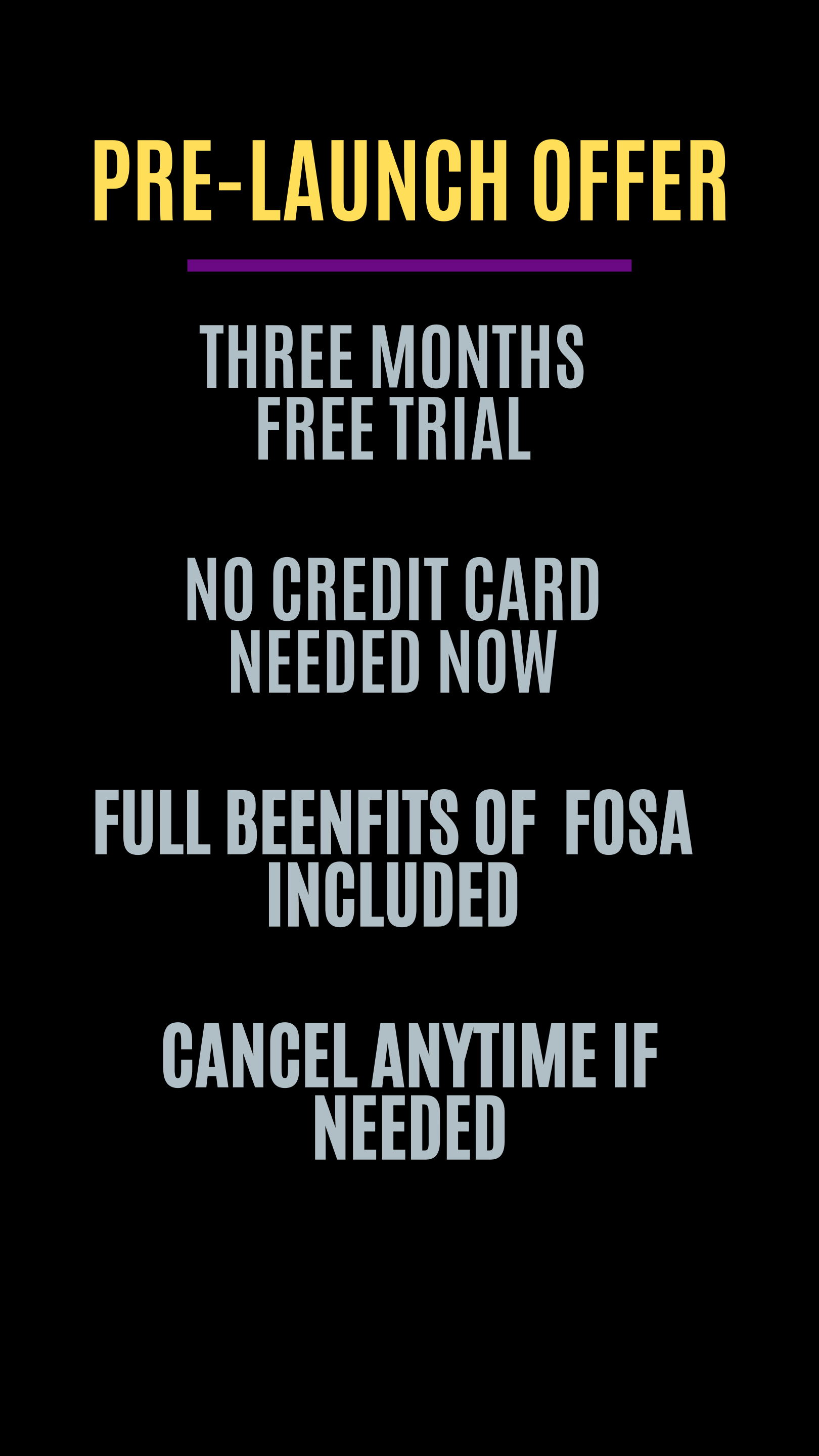 FOSA Pre-Launch Offer: Up to 3 Months Free Trial, Lock in Special Launch Prices, and Enjoy Dedicated Hyper-Care Support.