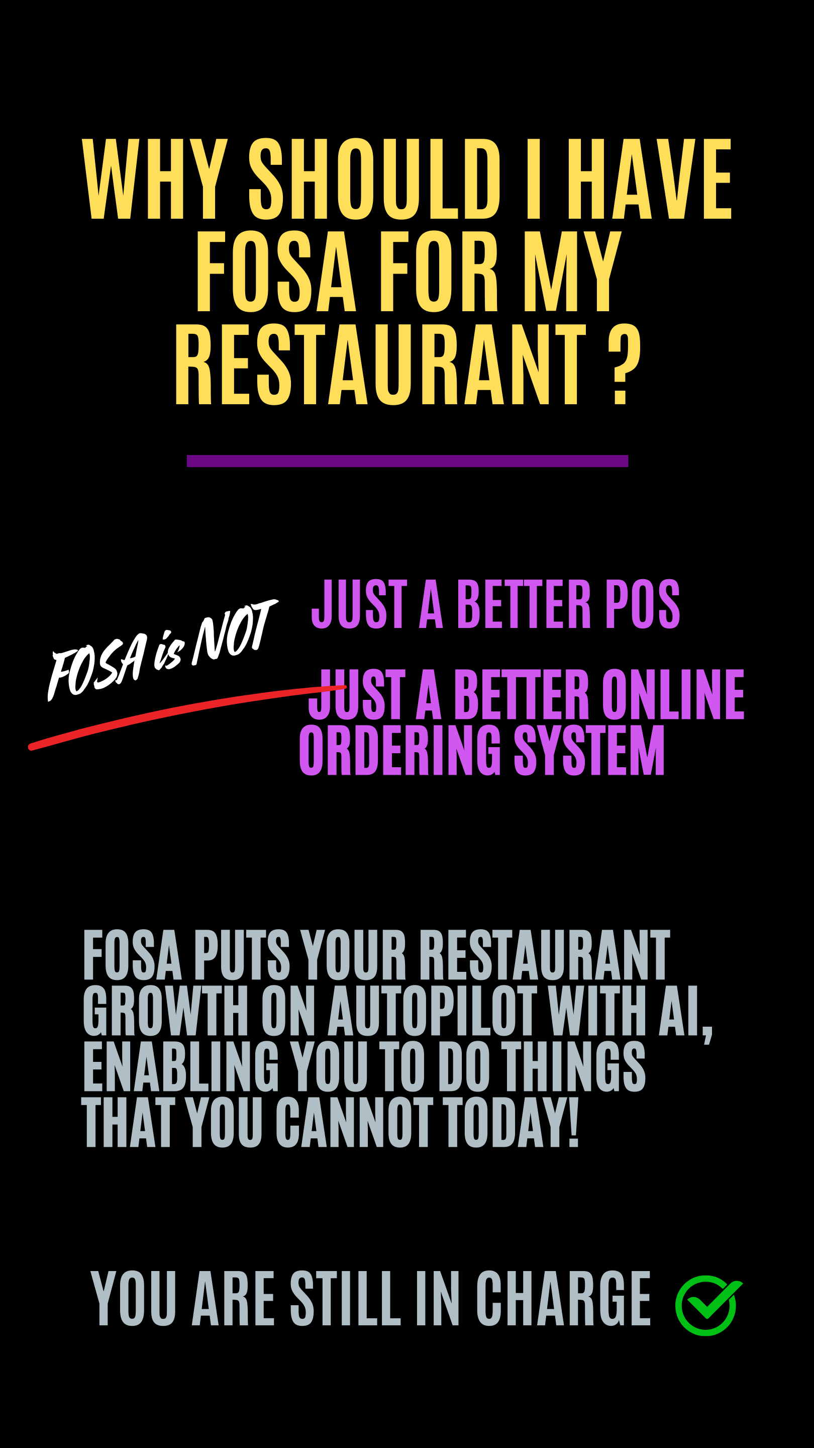 Why Choose FOSA? Revolutionary AI-Powered Solution Boosting Restaurant Growth, Margins, and Simplifying Operations with Automation.